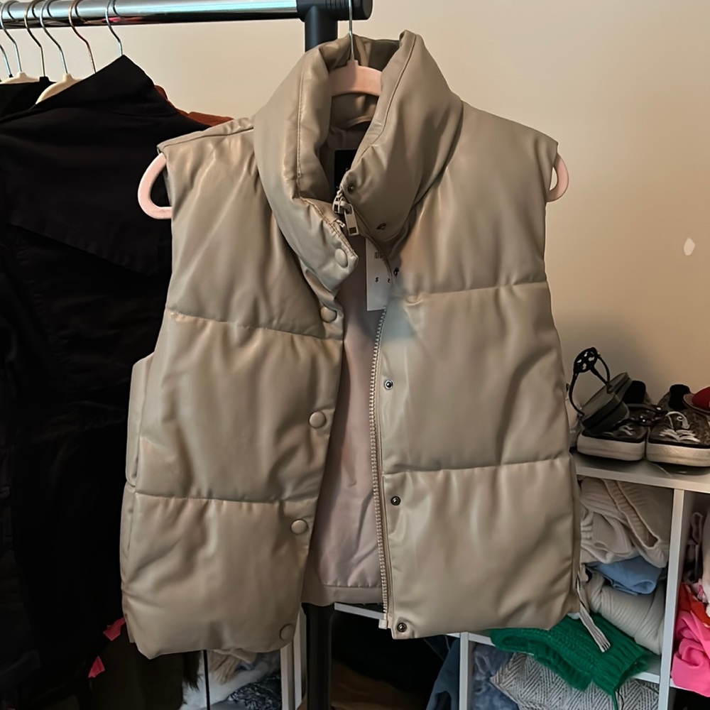 Zara leather vest